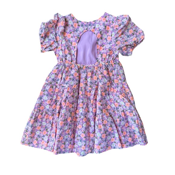 Cat and Jack Girls Floral Tiered Dress Size 14 NWT - Picture 2 of 5